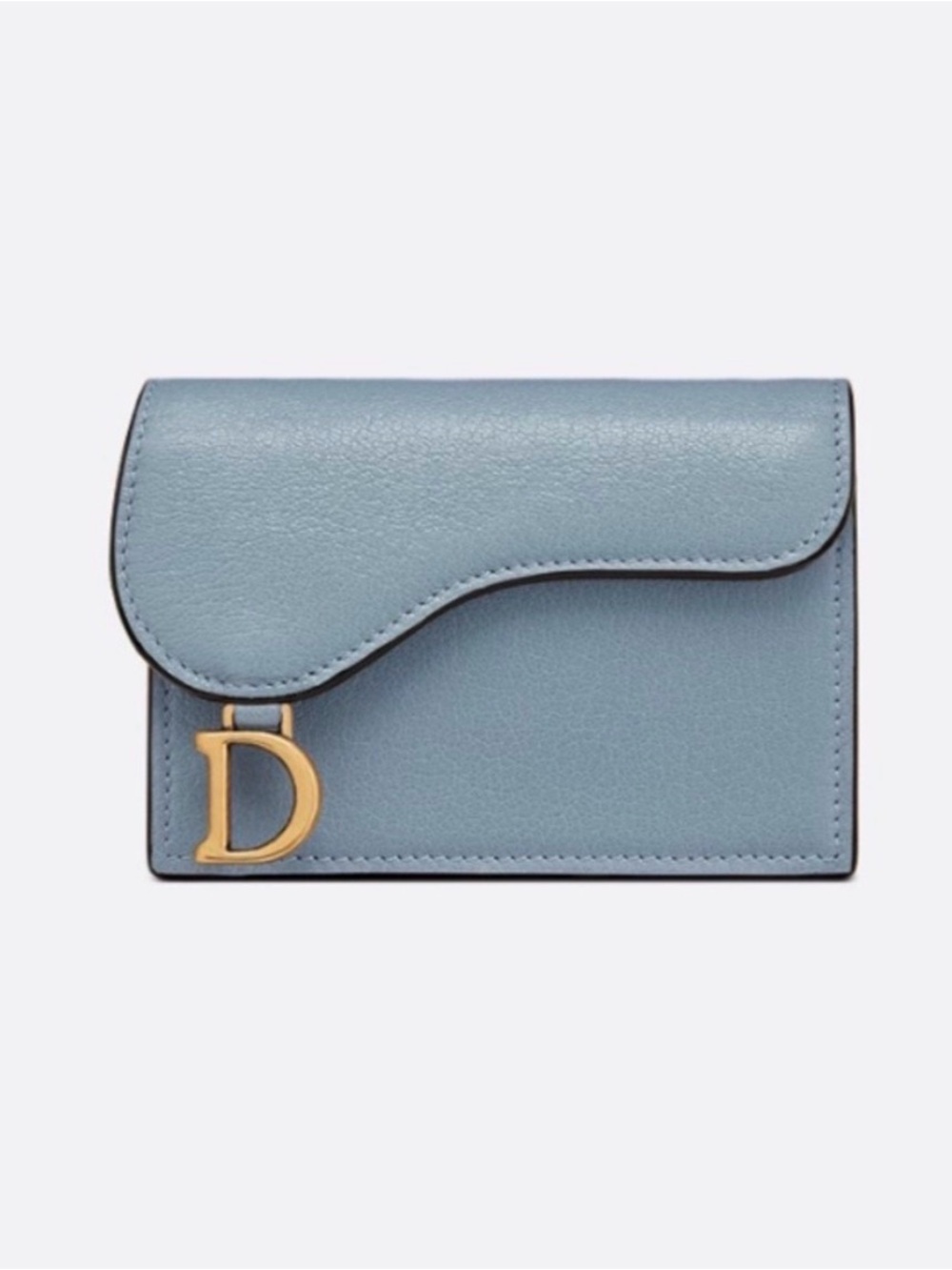 Dior Saddle Card Holder - Cloud Blue - Picture 4 of 5